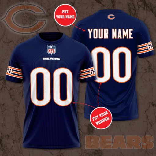 Chicago Bears 3D T shirt 02