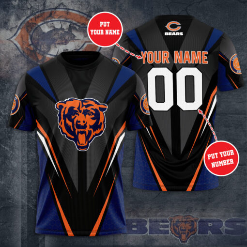 Chicago Bears 3D T shirt 05