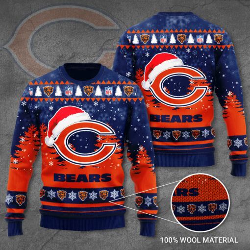 Chicago Bears 3D Ugly Sweater