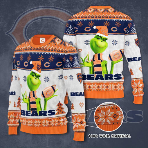 Chicago Bears 3D sweater 01