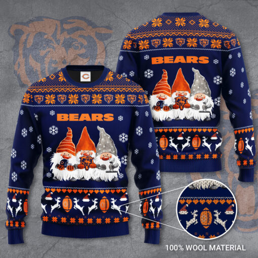 Chicago Bears 3D sweater 02