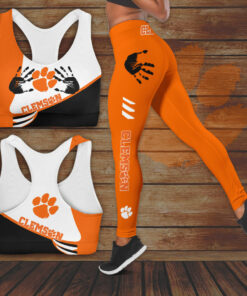 Clemson Tigers Hollow Tank Top Bra Sports
