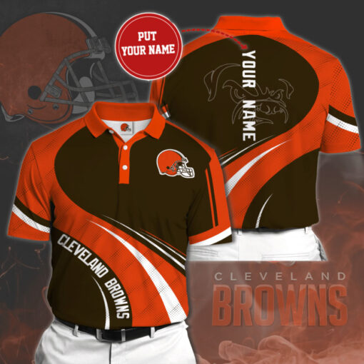 Cleveland Browns 3D Polo 01