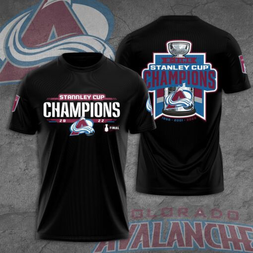 Colorado Avalanche 3D T shirt Black