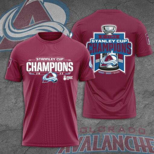 Colorado Avalanche 3D T shirt Red