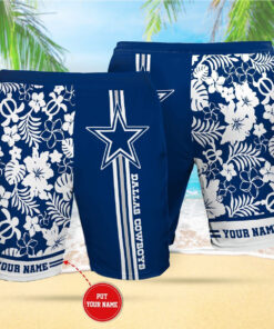 Dallas Cowboys 3D Hawaiian Shorts 01