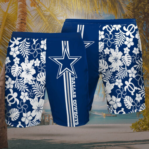 Dallas Cowboys 3D Hawaiian Shorts 03