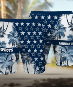 Dallas Cowboys 3D Hawaiian Shorts 04