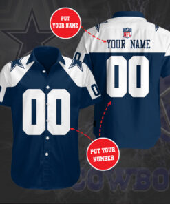 Dallas Cowboys 3D Short Sleeve Dress Shirt 06