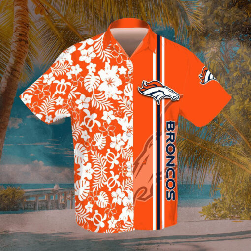 Denver Broncos 3D Hawaiian Shirt Hawaiian Shorts 01