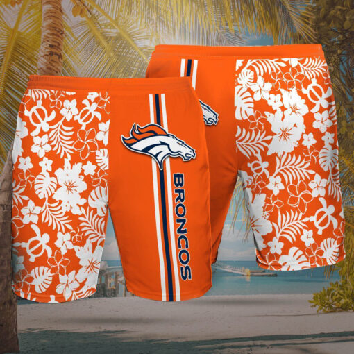 Denver Broncos 3D Hawaiian Shirt Hawaiian Shorts 02