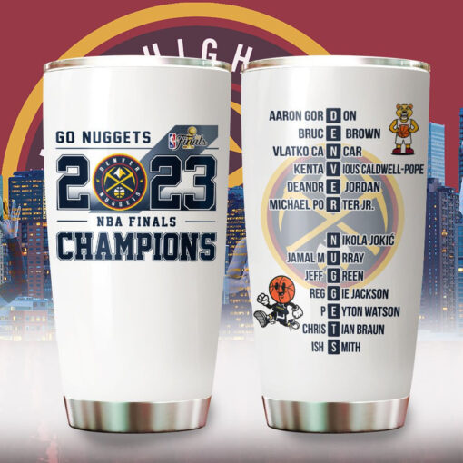 Denver Nuggets White Tumbler Cup WOAHTEE28623S6