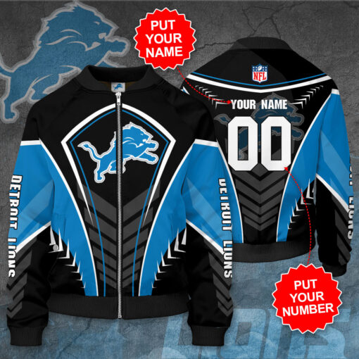 Detroit Lions 3D Bomber Jacket 03