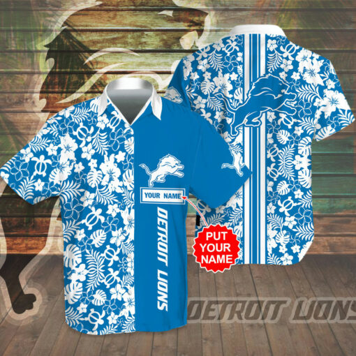 Detroit Lions 3D Hawaiian Shirt