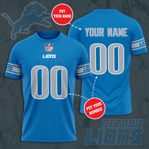 Detroit Lions 3D T shirt 04