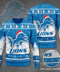 Detroit Lions 3D Ugly Sweater