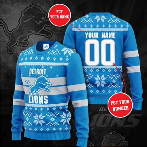 Detroit Lions 3D sweater 03