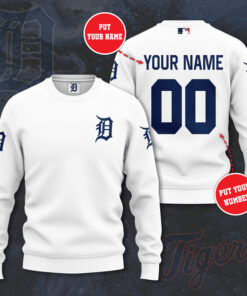 Detroit Tigers White Sweatshirt