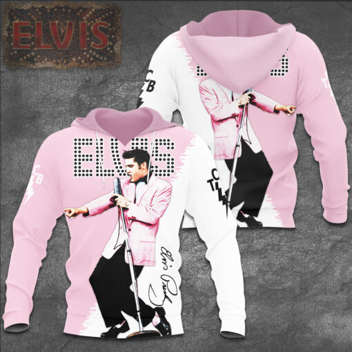 Elvis Presley Pink Hoodie WOAHTEE16523S1