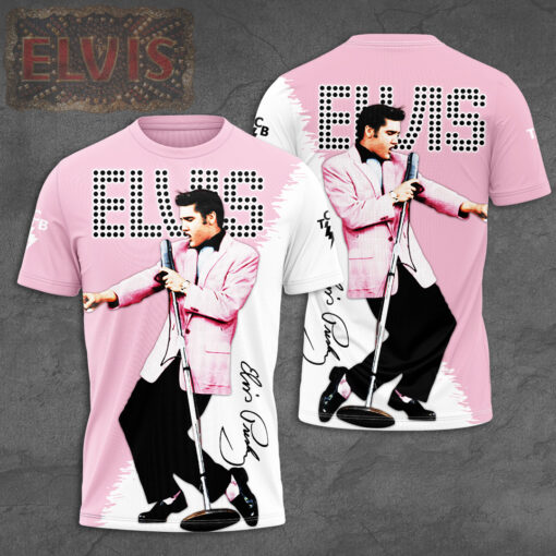 Elvis Presley Pink T shirt WOAHTEE16523S1