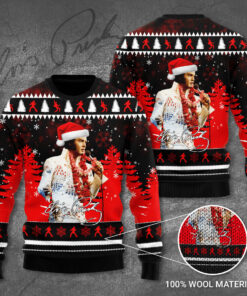 Elvis Presley Ugly Christmas 3D Sweater S1
