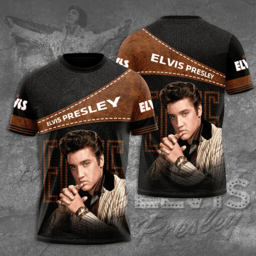 Elvis Presley black brown T shirt