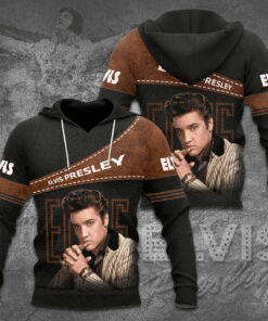 Elvis Presley black brown hoodie