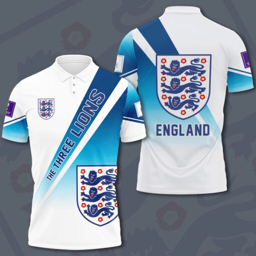 England National Football Team The Three Lions 3D Polo
