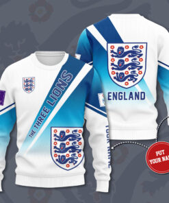 England National Football Team The Three Lions 3D Sweatshirt