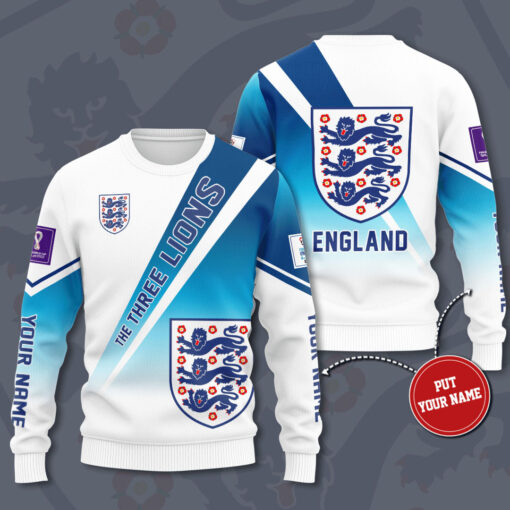 England National Football Team The Three Lions 3D Sweatshirt