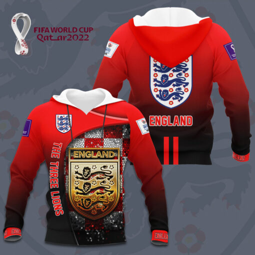 England The Three Lions 3D hoodie