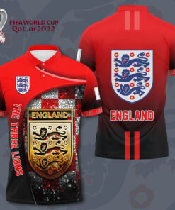 England The Three Lions 3D polo