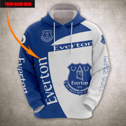 Everton FC 3D hoodie font