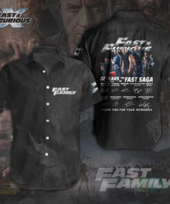 Fast And Furious short sleeve dress shirts WOAHTEE22723S1