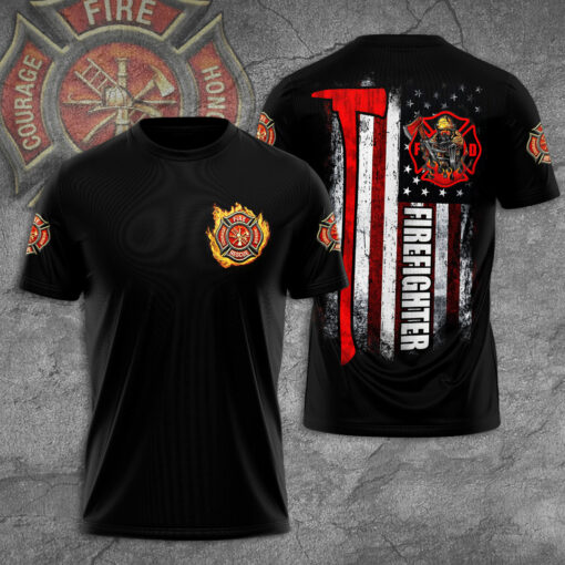 Firefighter 3D T shirt