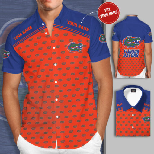 Florida Gators 3D Short Sleeve Dress Shirt 02