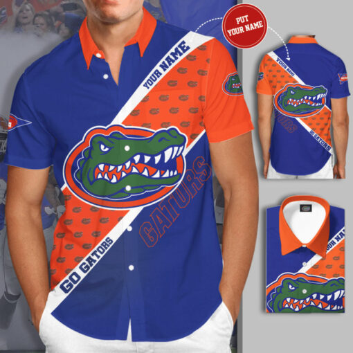 Florida Gators 3D Short Sleeve Dress Shirt 03