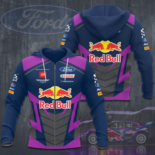 Ford M Sport World Rally Team 3D zip up hoodie