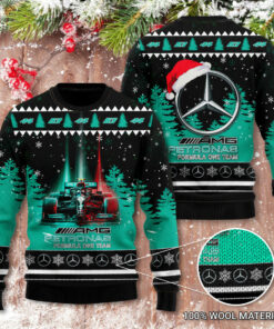 Formula One Team Mercedes AMG Petronas 3D Christmas Sweater 2022