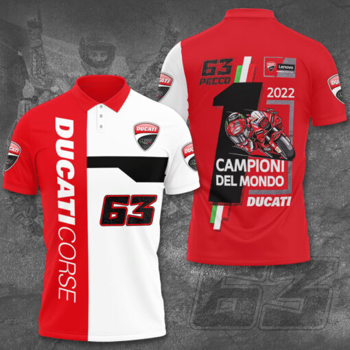 Francesco Bagnaia x Ducati Lenovo 2022 polo shirt