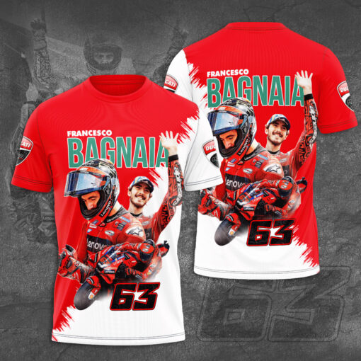 Francesco Bagnaia x Ducati Lenovo 3D T shirt