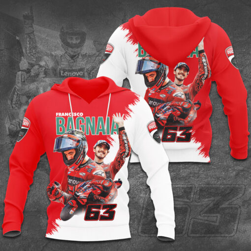 Francesco Bagnaia x Ducati Lenovo 3D hoodie