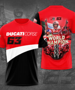 Francesco Bagnaia x Ducati Lenovo Team 3D T shirt