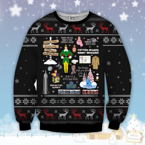 Funny Christmas Elf Ugly Christmas 3D Sweater