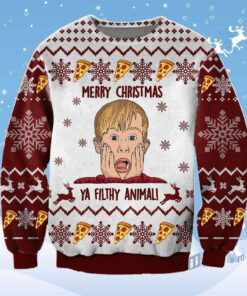 Funny Christmas Merry Ya Filthy Kevin Ugly Christmas 3D Sweater