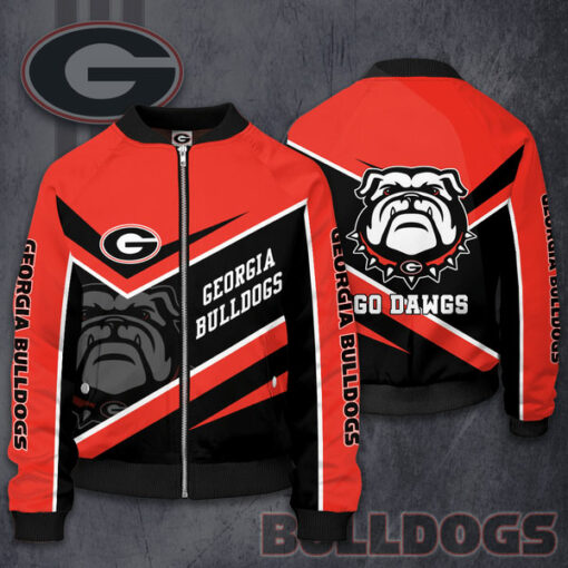 Georgia Bulldogs 3D Bomber Jacket 01