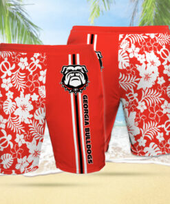 Georgia Bulldogs 3D Hawaiian Shorts