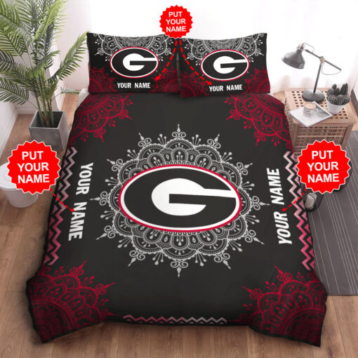 Georgia Bulldogs bedding set – duvet cover pillow shams 01