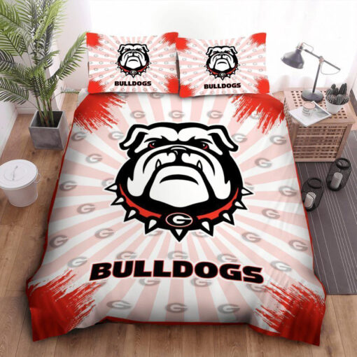 Georgia Bulldogs bedding set – duvet cover pillow shams 04