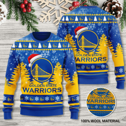 Golden State Warriors Christmas 3D Sweater